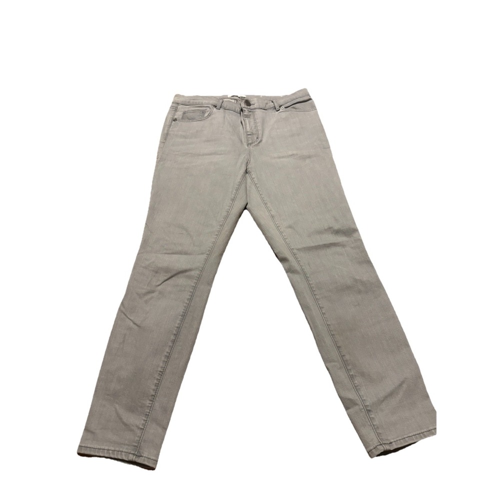 Ann Taylor Loft Women's Grey Modern Skinny Size 12 Jeans NWOT Stretch Denim